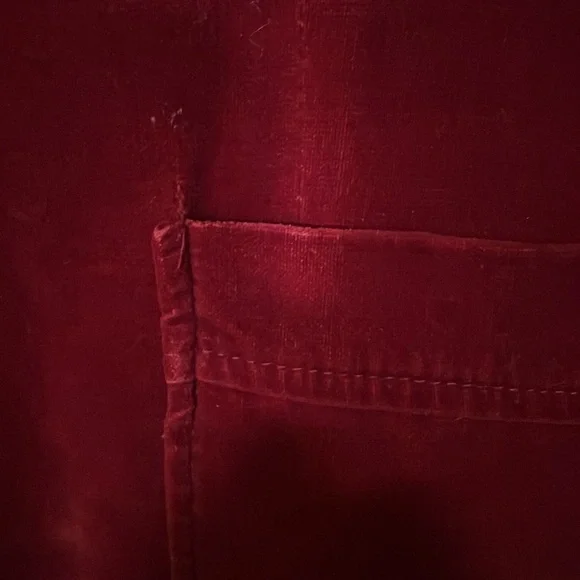 vintage velvet maroon jacket - Picture 3 of 9